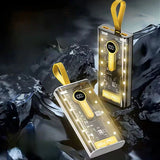 20,000 mAh Power Bank.(66W Transparent high capacity PD20W) Super Fast Charging
