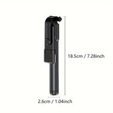 Wireless Cell Phone Selfie Stick Tripod, Bluetooth Remote Control, Phone Holder