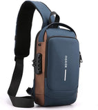 Crossbody Tech Sling Bag With USB Charging Port