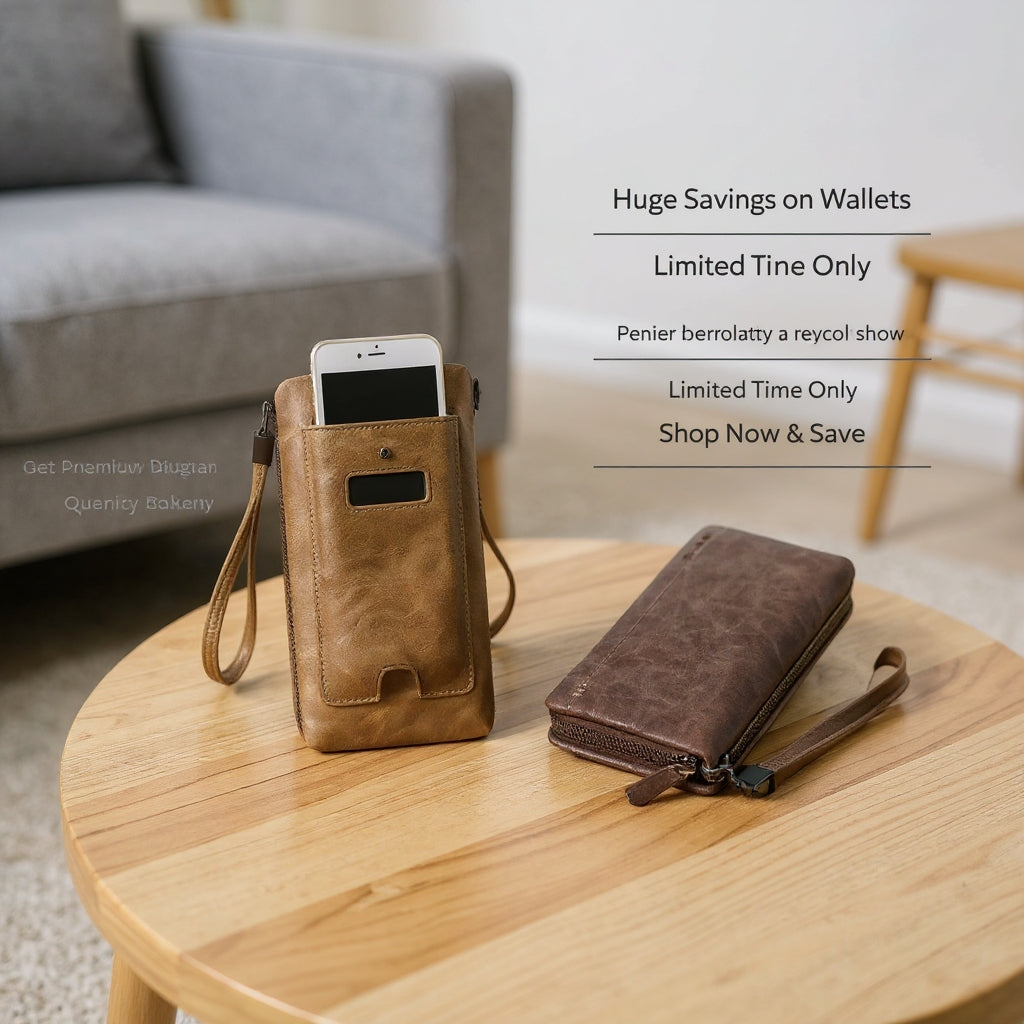 Luxury Zipper Wallet (Card Holder With Phone Pocket)