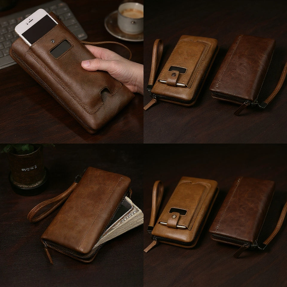 Luxury Zipper Wallet (Card Holder With Phone Pocket)
