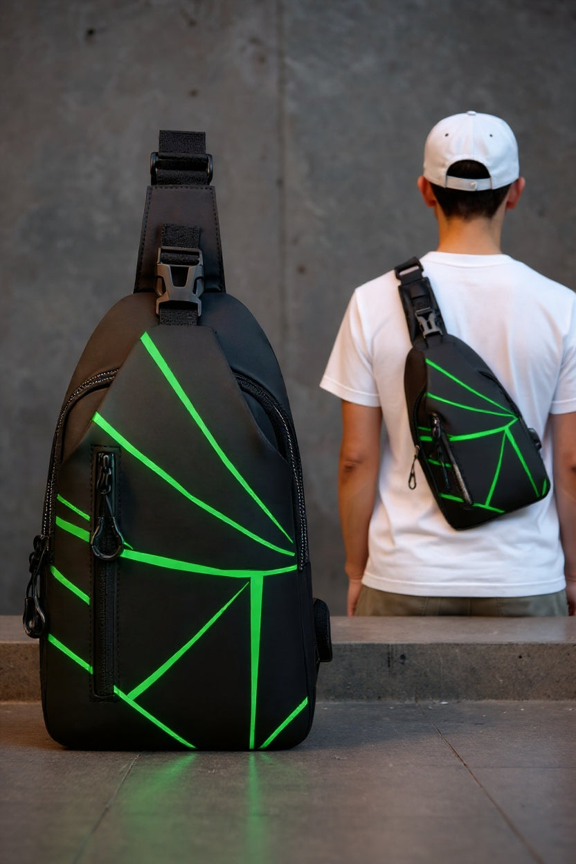 Premium Reflective Anti-Theft Sling Bag – Waterproof & Urban Style