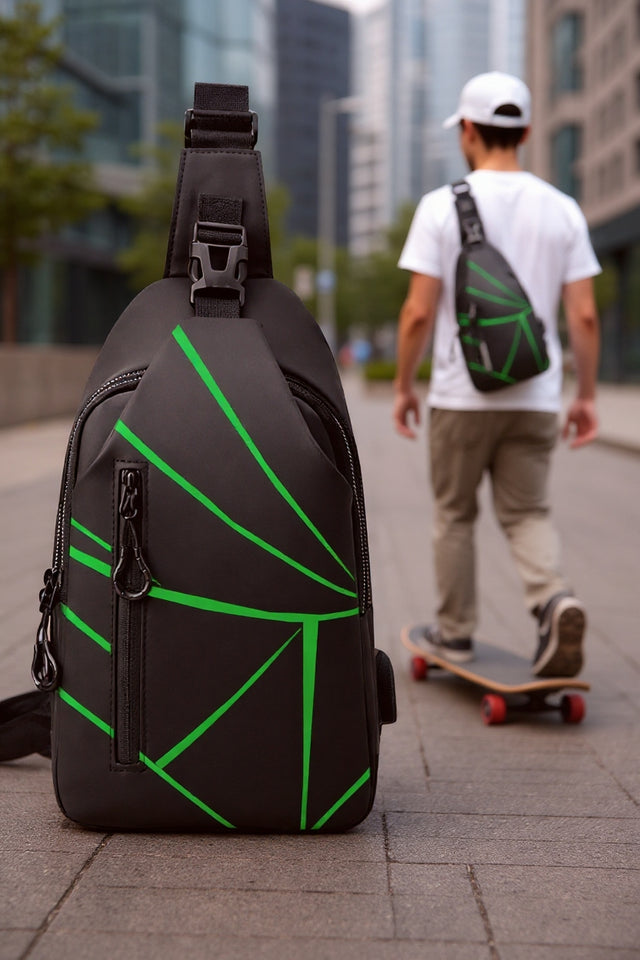 Premium Reflective Anti-Theft Sling Bag – Waterproof & Urban Style