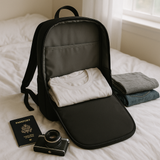 AeroGuard RainShell – Lightweight Tech Backpack with Rain Cover Included