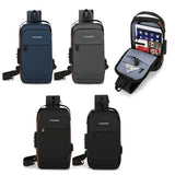 Luxury Leather Sling Bag – USB Charging Port & Anti-Theft Crossbody Design