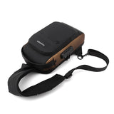 Luxury Leather Sling Bag – USB Charging Port & Anti-Theft Crossbody Design