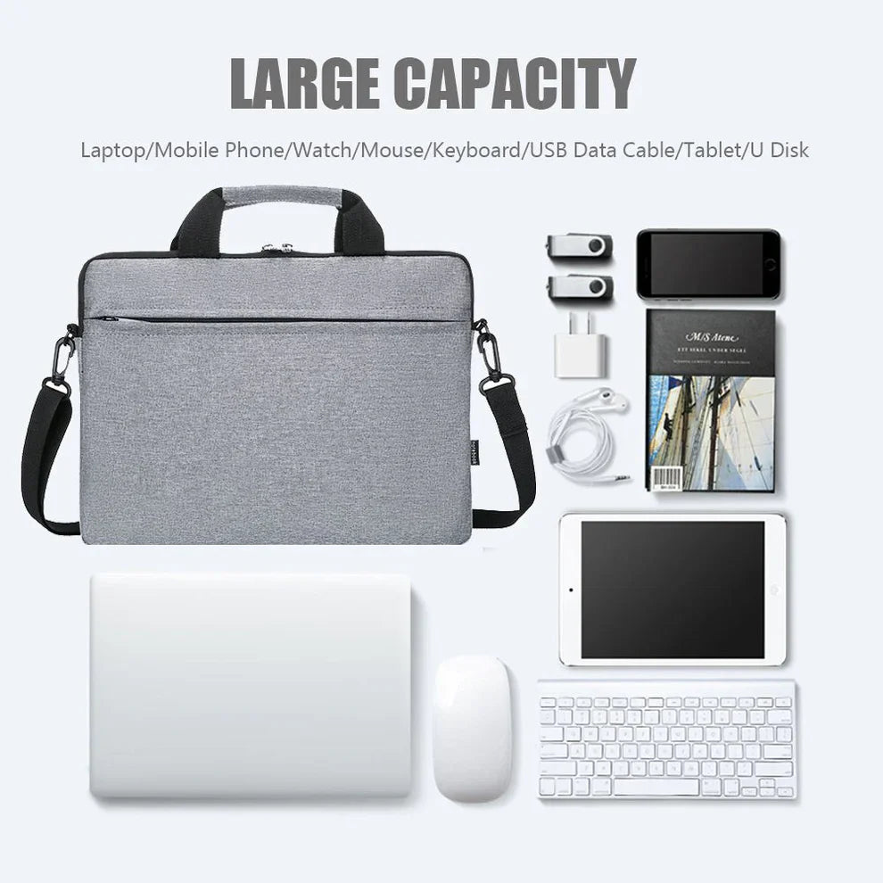Office Notebook Sleeve Case Travel Computer Handbag Elegant Fashion Luxury (14 Inches)