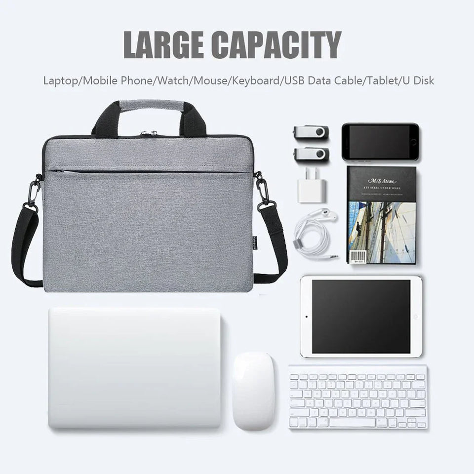 Office Notebook Sleeve Case Travel Computer Handbag Elegant Fashion Luxury (14 Inches)