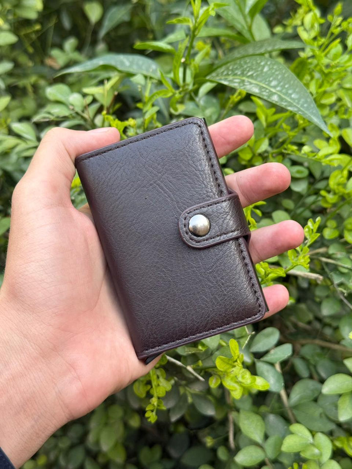 PU Leather Wallet & Pop up card holder