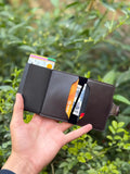 PU Leather Wallet & Pop up card holder